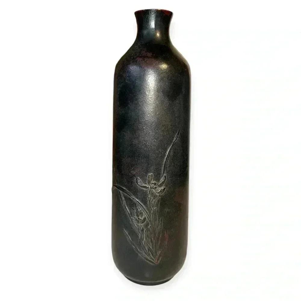 Japan Tea Ceremony Carving Sano Kosai Engraving Otowa Type Vase Single Flower